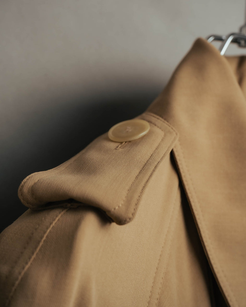 -SPECIAL- “HERMÈS” 90’s-00’s Margiela era draped wool trench coat