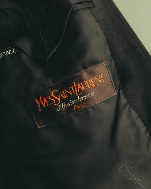 "Yves Saint Laurent" 80's-early 90's Elegant shawl-collar tuxedo jacket