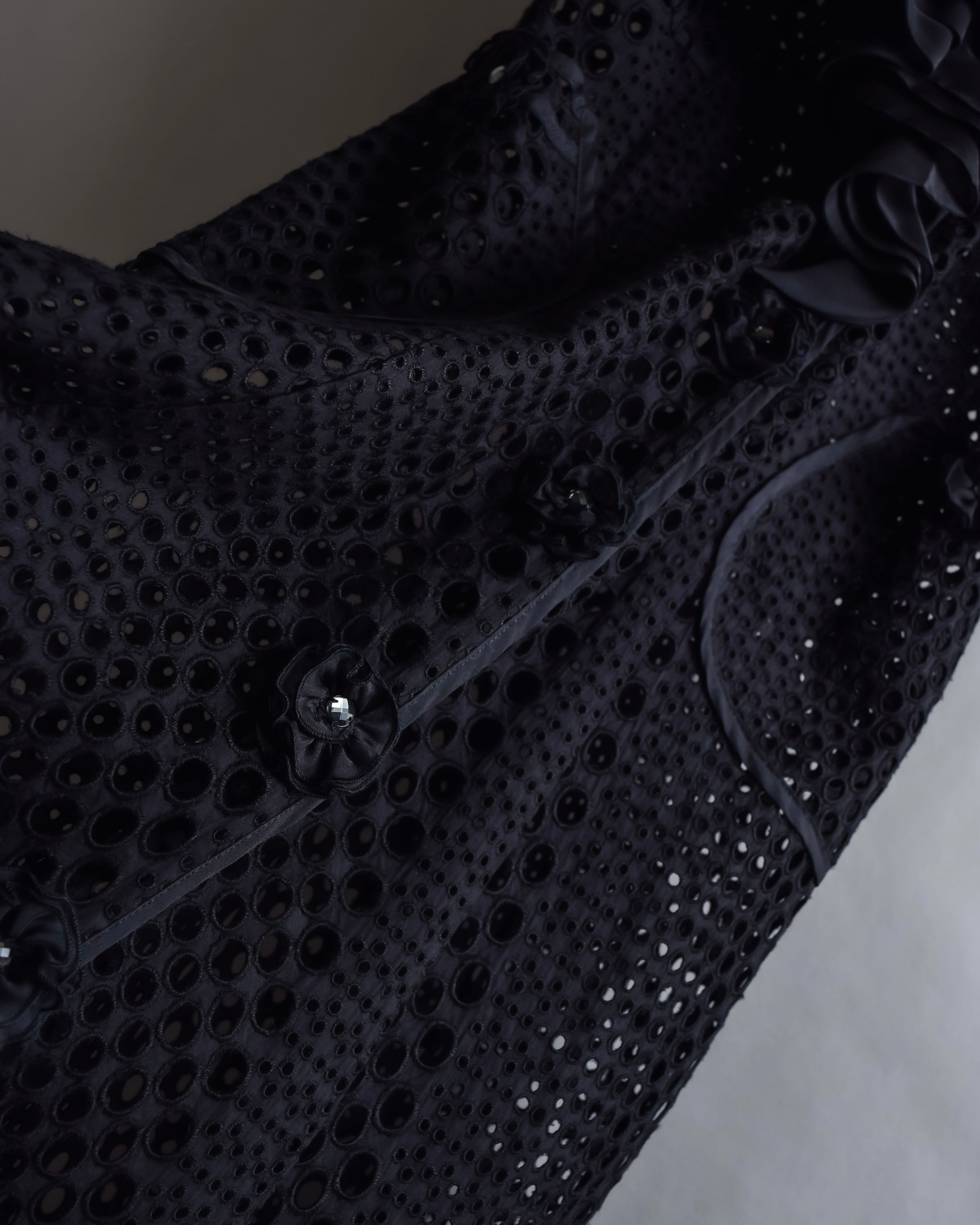 "NOKO OHNO" Layered organza frill embroidered dress