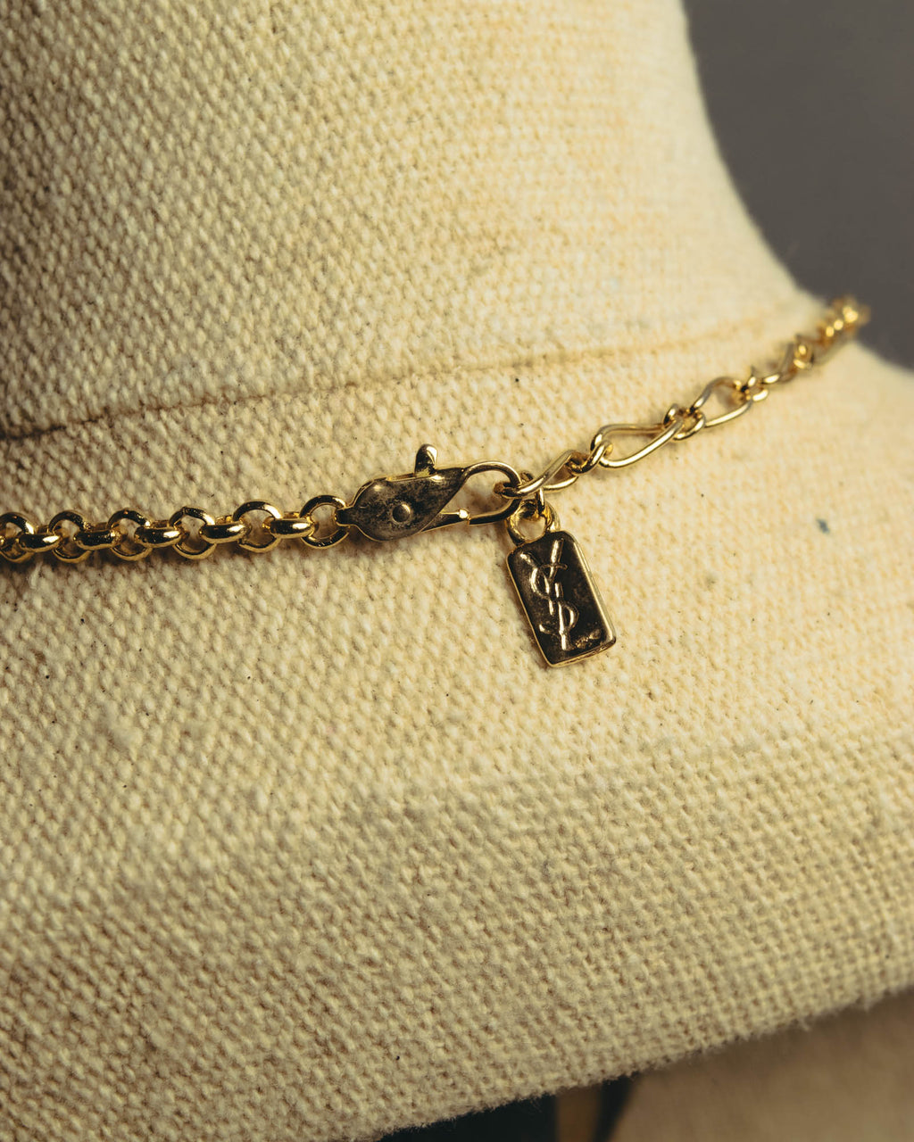 "Yves Saint Laurent" 80's-90's Sculptural floral pendant necklace