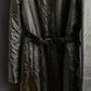 "FENDI JEANS" Hood design belted gradation color long nylon down coat