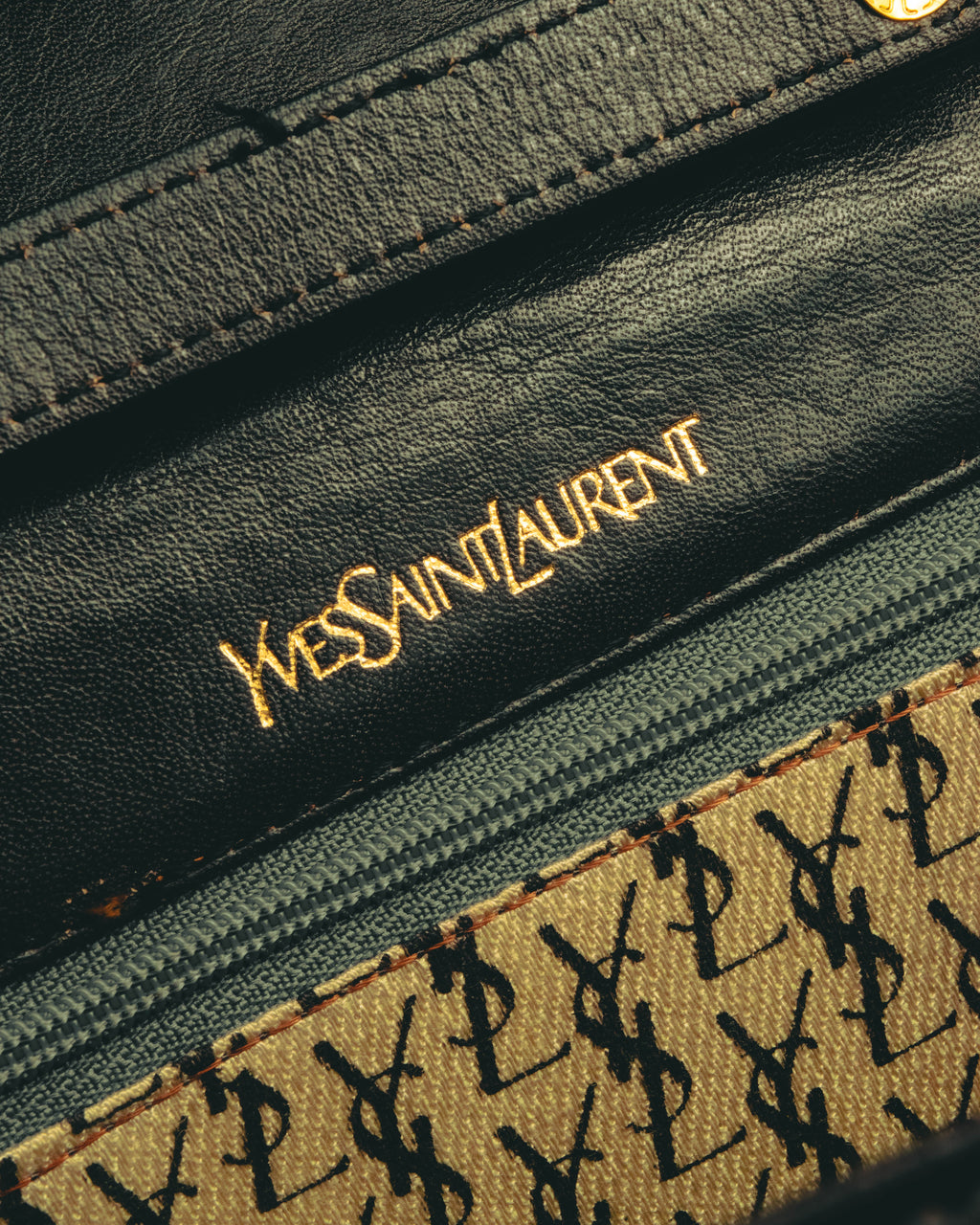 "Yves Saint Laurent" 80's-90's Quilted leather shoulder bag