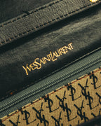 "Yves Saint Laurent" 80's-90's Quilted leather shoulder bag