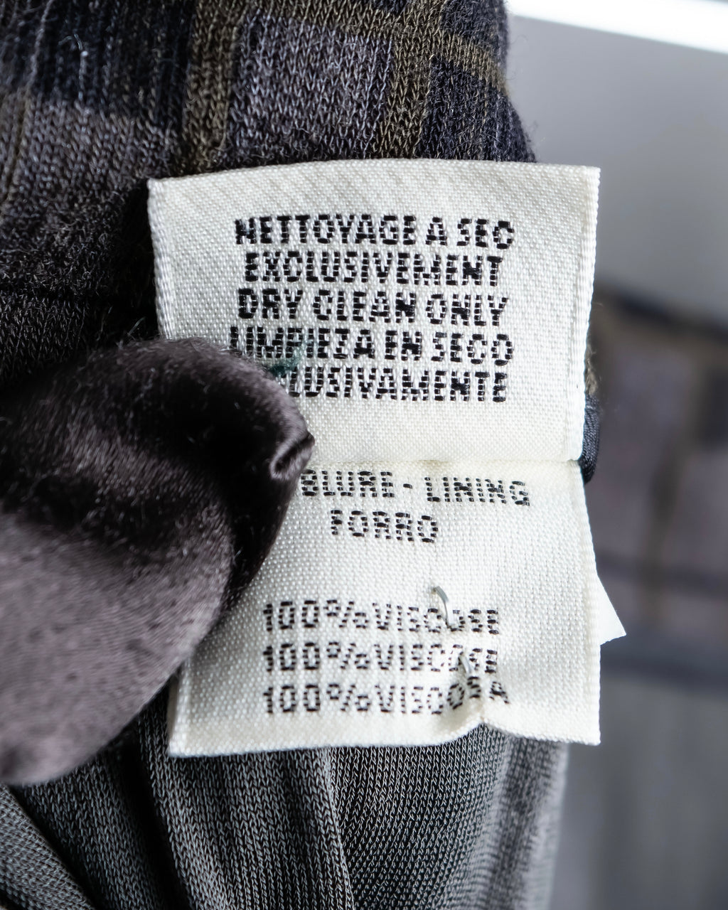 "HERMES" Check pattern cropped skirt