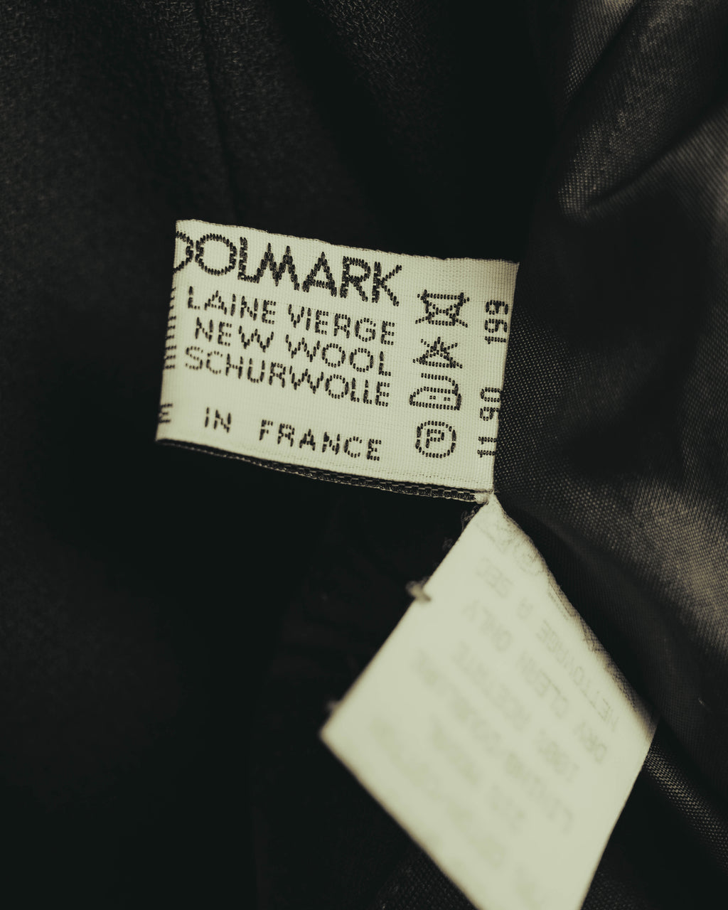"CELINE" 80's Velvet collar maxi coat dress