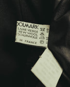 "CELINE" 80's Velvet collar maxi coat dress