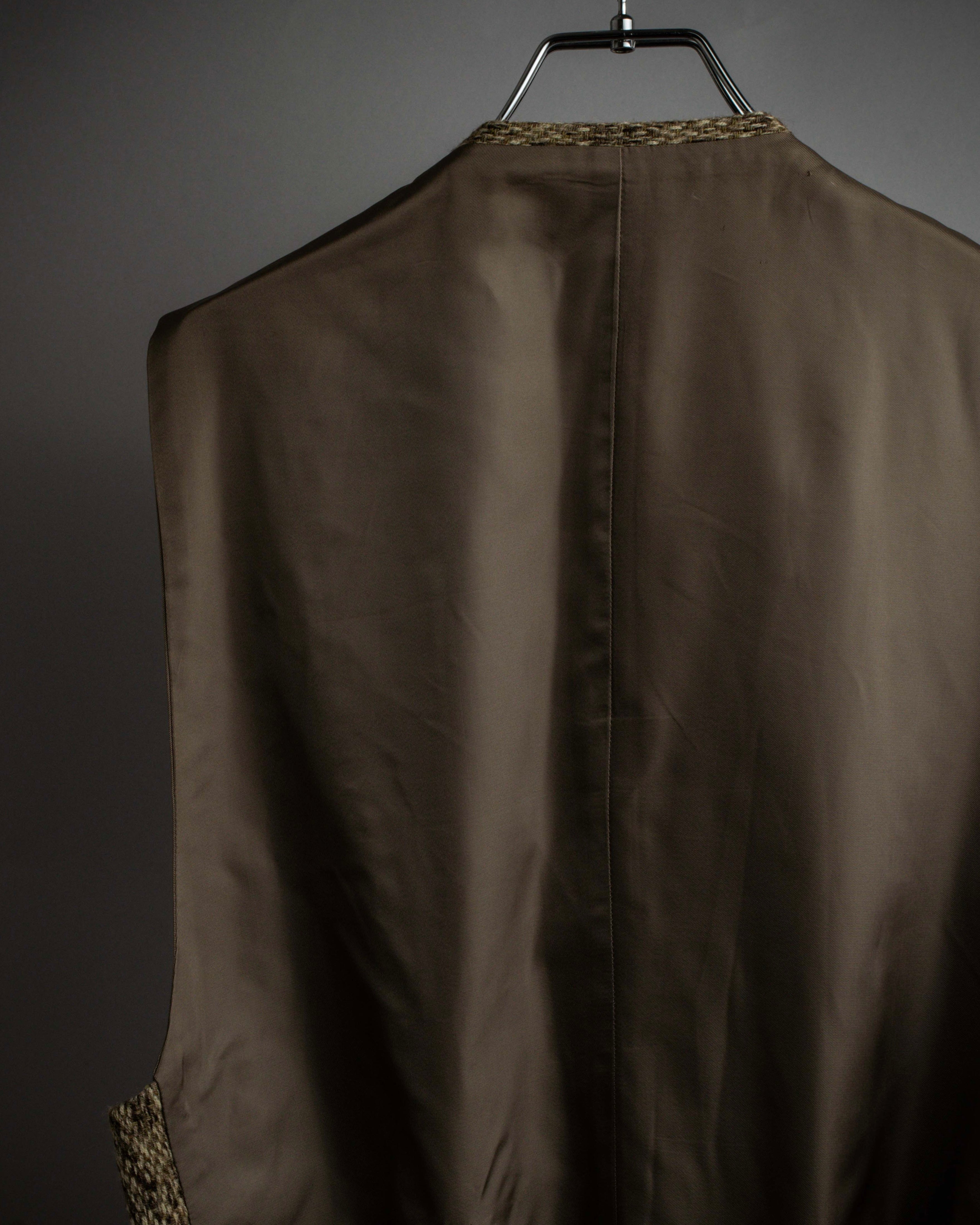 "ISSEY MIYAKE" Brushed texture 5-buttons vest