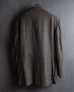 "BROOKS BROTHERS" Melange tweed three-piece suit