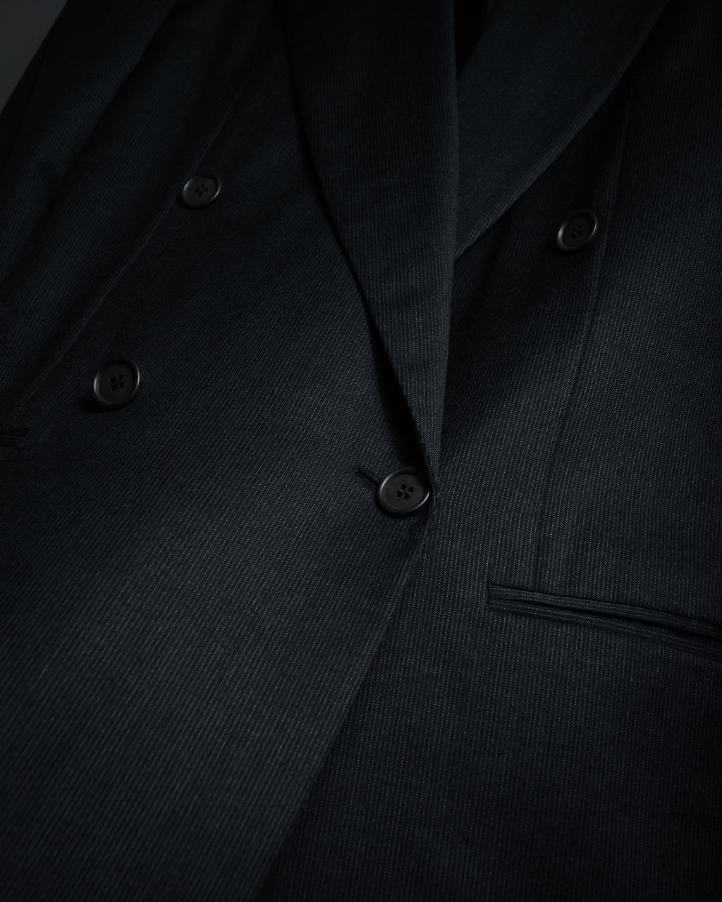 "GIORGIO ARMANI" 90’s draped double breasted suit set-up