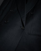 "GIORGIO ARMANI" 90’s draped double breasted suit set-up