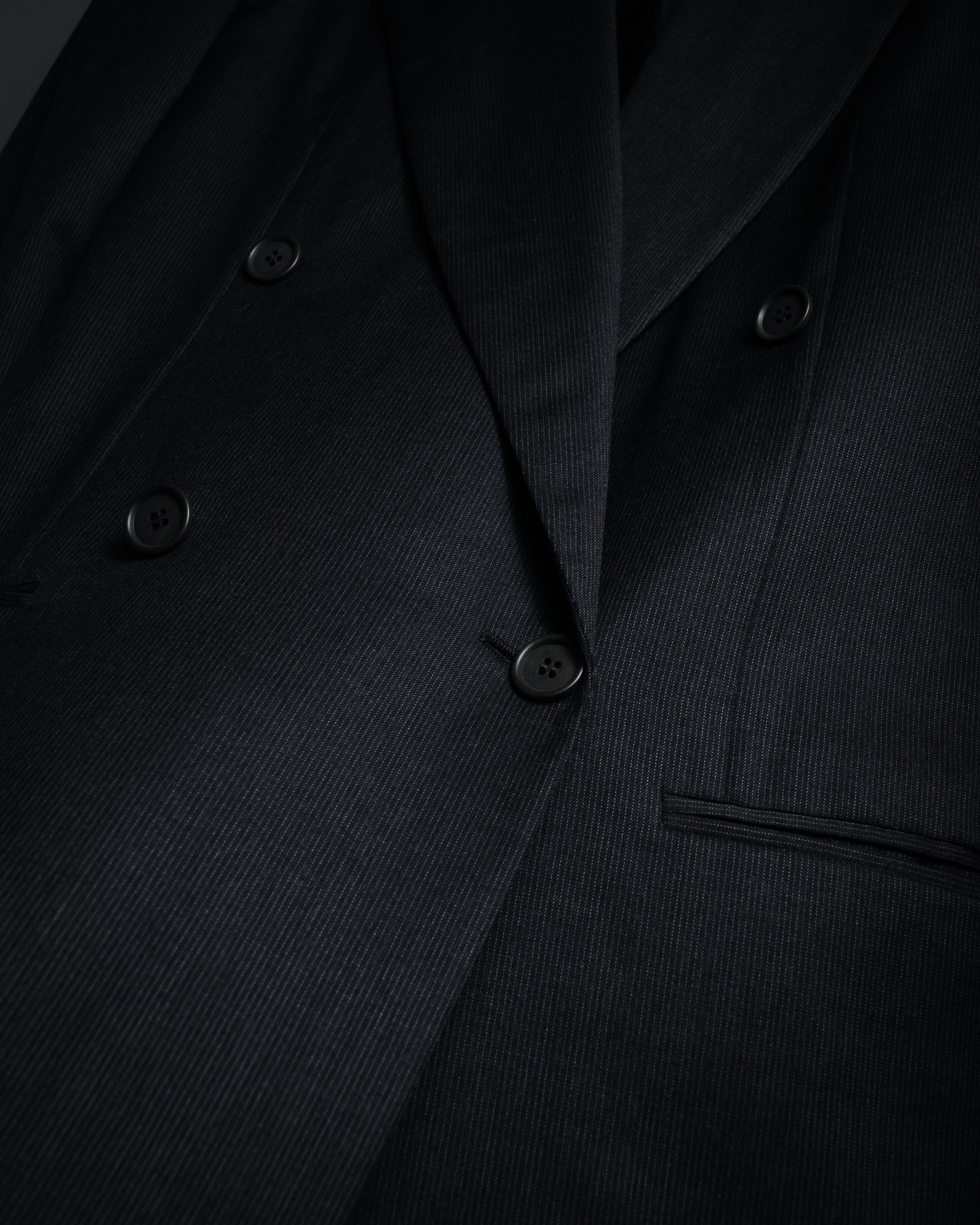 "GIORGIO ARMANI" 90’s draped double breasted suit set-up