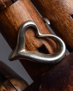 "Tiffany&Co" Elsa Peretti open heart design silver ring