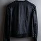 "Weekend Max Mara" 100% goat leather flower motif zip up short length jacket