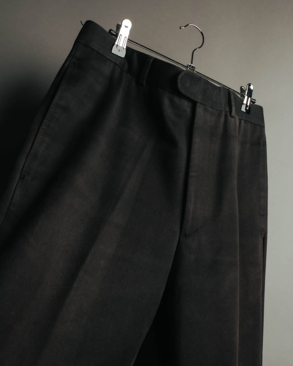 -SPECIAL- "Hermès" 90's-00's Refined cotton trousers