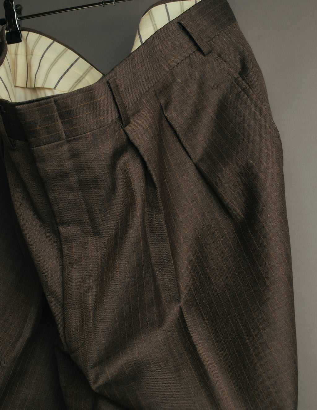 "BURBERRY LONDON" 00's-10's Classic striped double-breasted wool suit