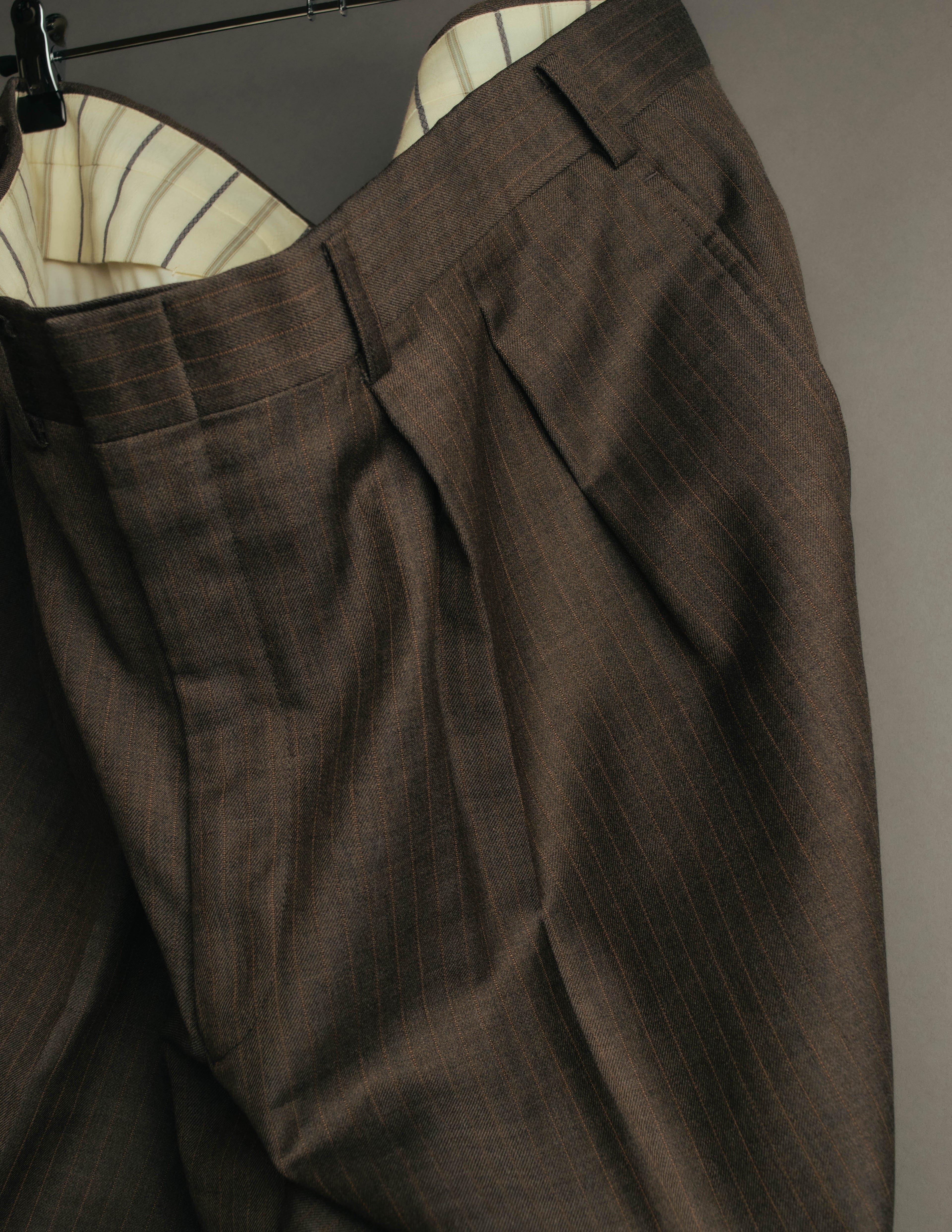 "BURBERRY LONDON" 00's-10's Classic striped double-breasted wool suit