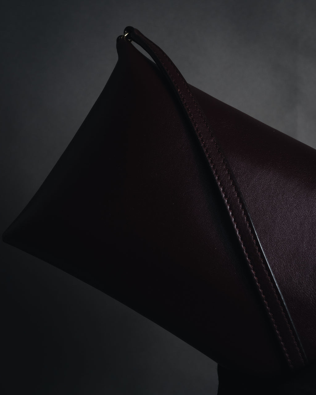 "JIL SANDER" 2018- Minimal Folded leather pochette bag