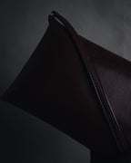 "JIL SANDER" 2018- Minimal Folded leather pochette bag