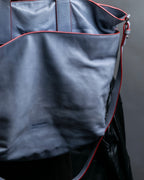 "JIL SANDER navy" bicolor 2way tote bag