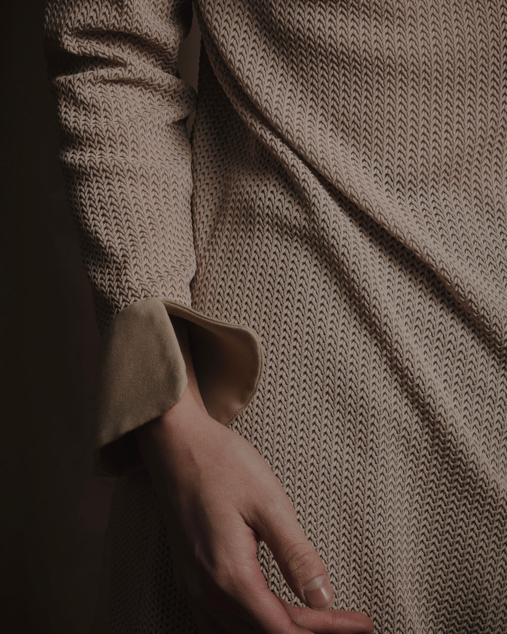 "Christian Dior" 90’s sculptural mesh-knit tunic