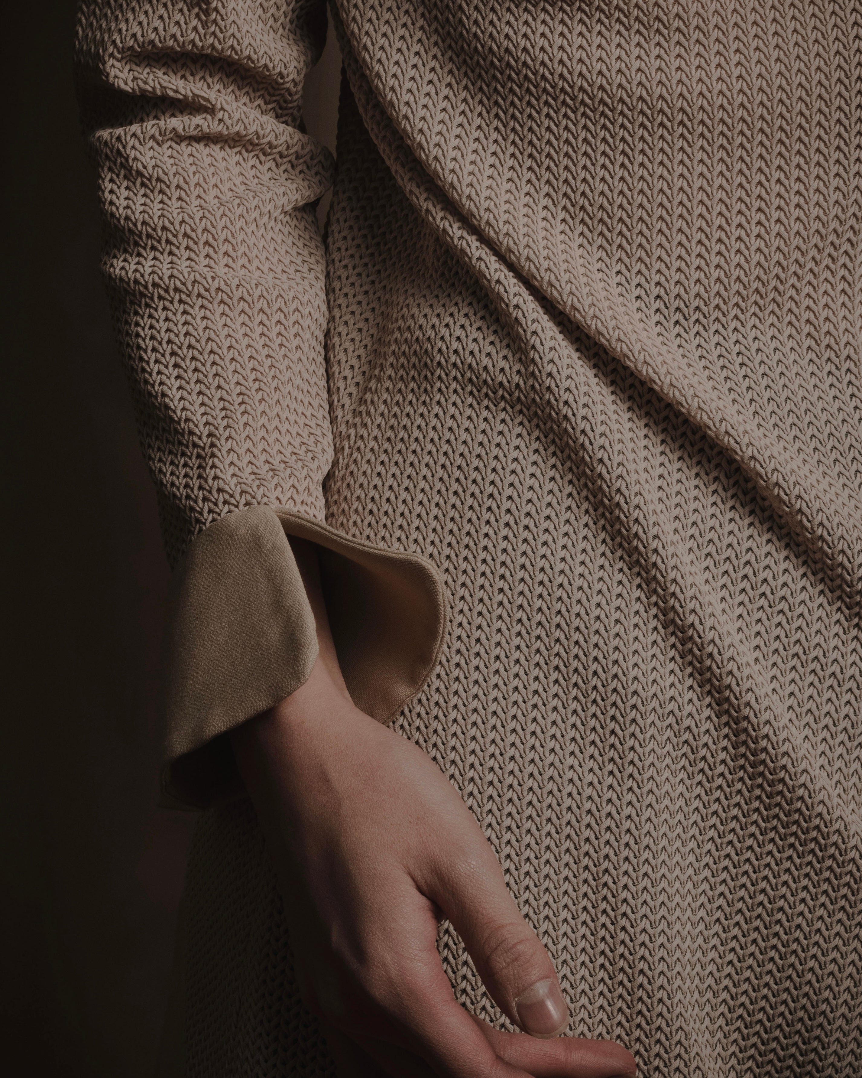 "Christian Dior" 90’s sculptural mesh-knit tunic