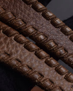 "GUCCI" Charlotte whipstitch hobo leather shoulder Bag