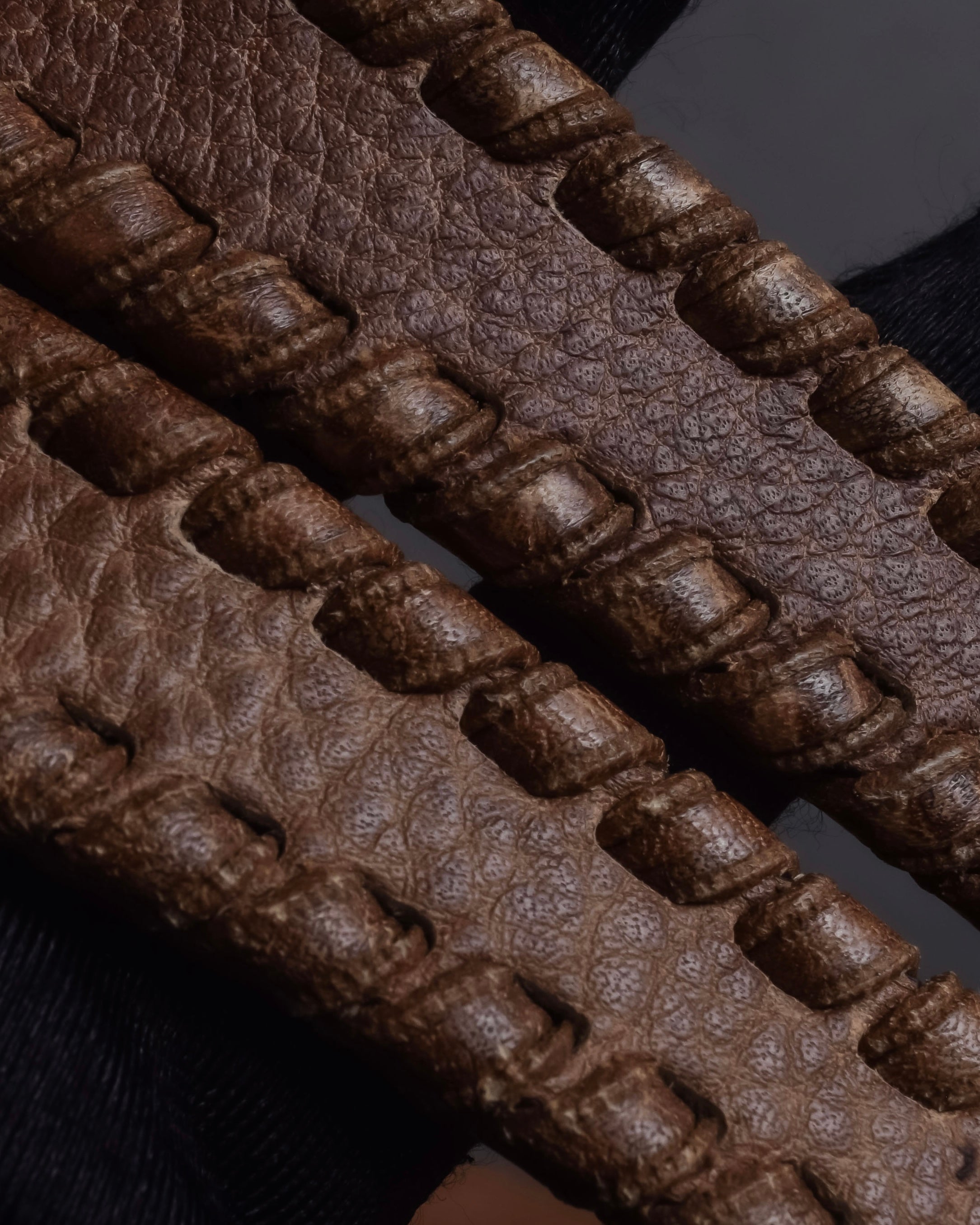 "GUCCI" Charlotte whipstitch hobo leather shoulder Bag