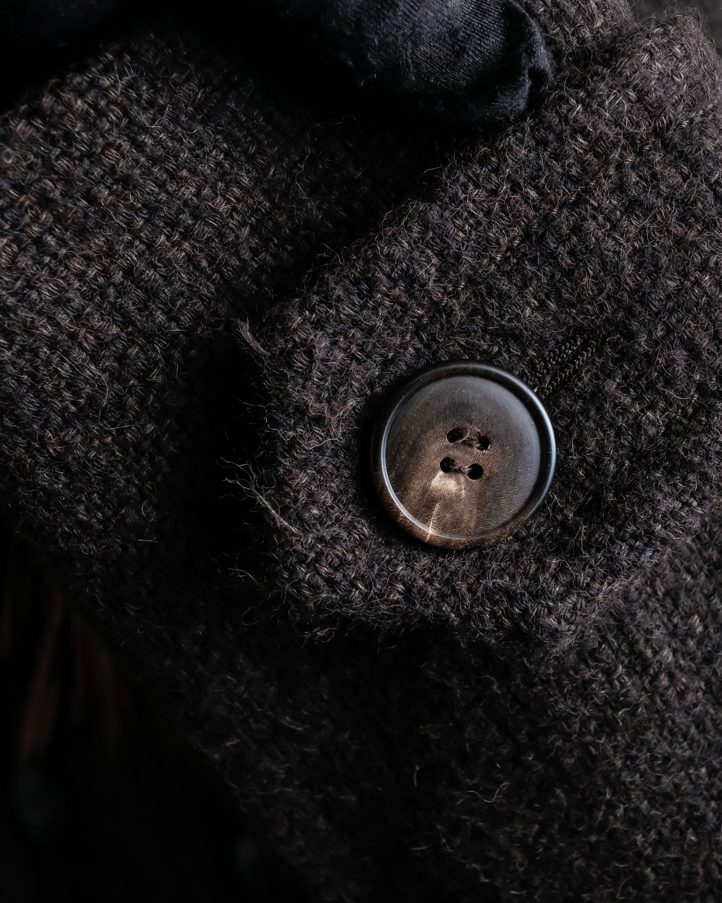 "DOLCE & GABBANA" Fringe scarf included double-breasted coat