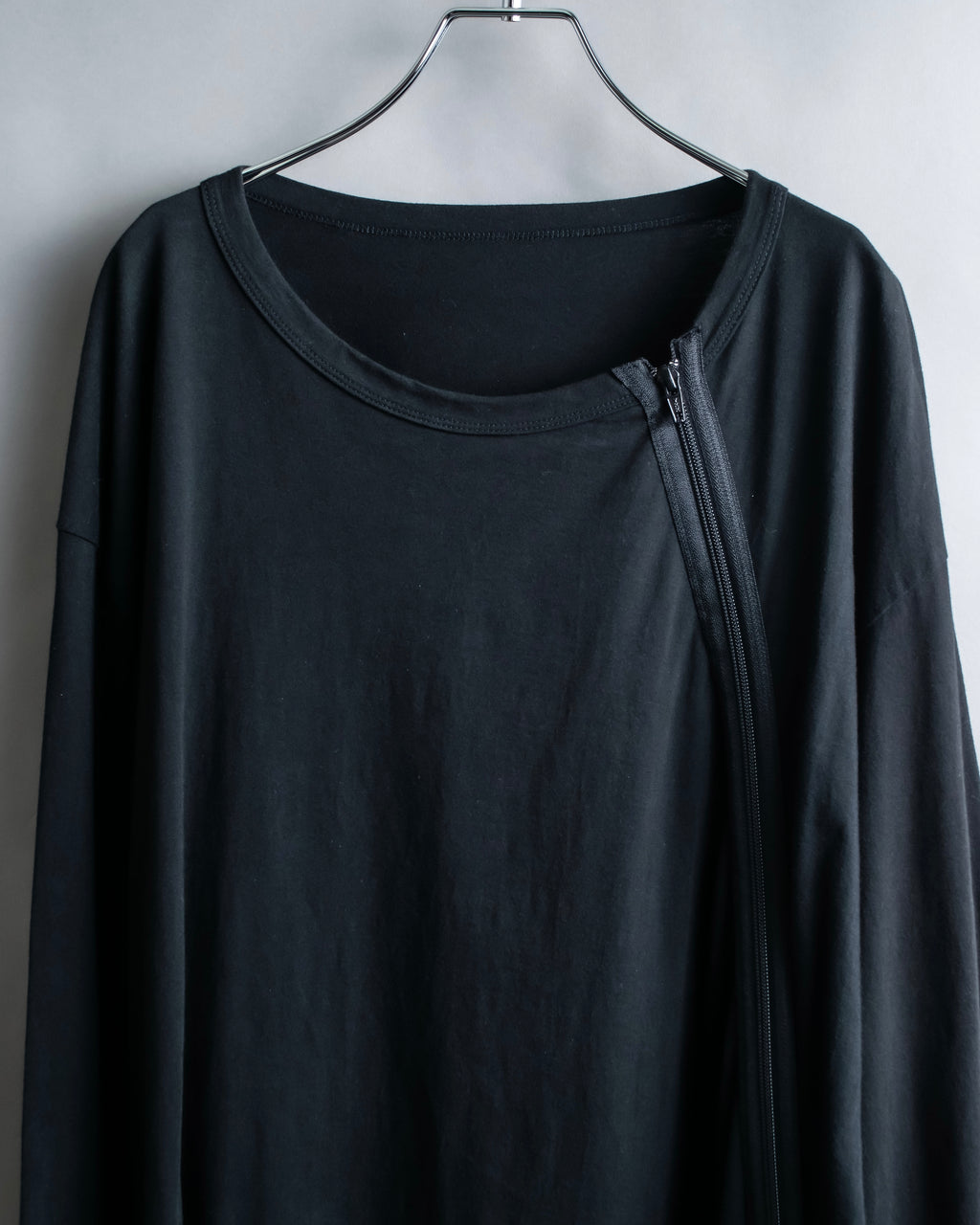 "Ground Y" Double zip design long tops