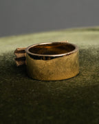 “Chloé” 2010’s mesh ribbon gold ring
