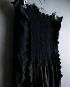 "A-POC" Wrap design high slit skirt