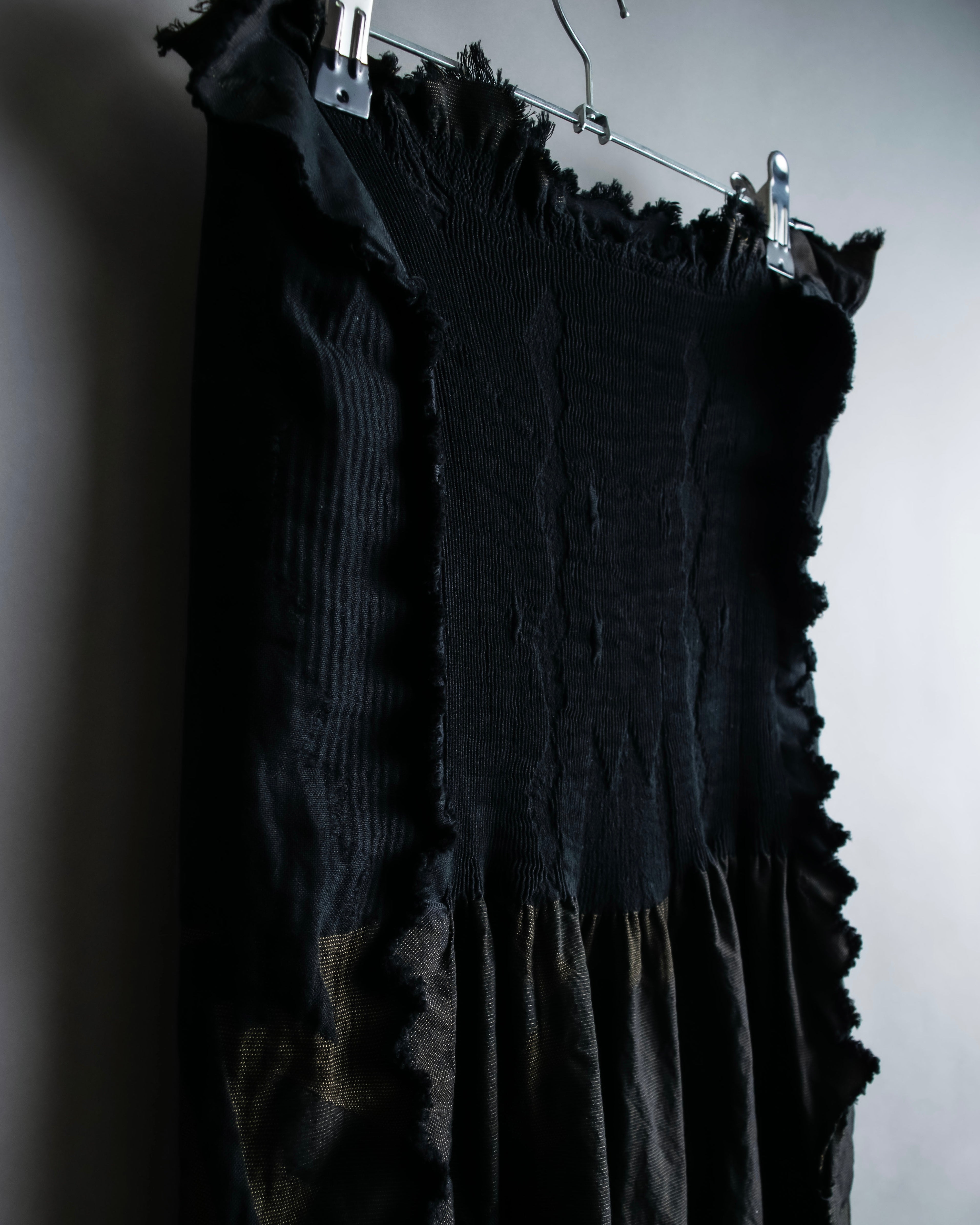 "A-POC" Wrap design high slit skirt