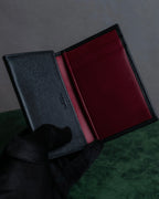 "LOEWE" Anagram logo engraved leather card case