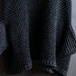 "DOLCE & GABBANA" Poncho silhouette waffle knit pullover