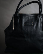“Alexander McQueen” 2000’s Soft leather zip tote bag
