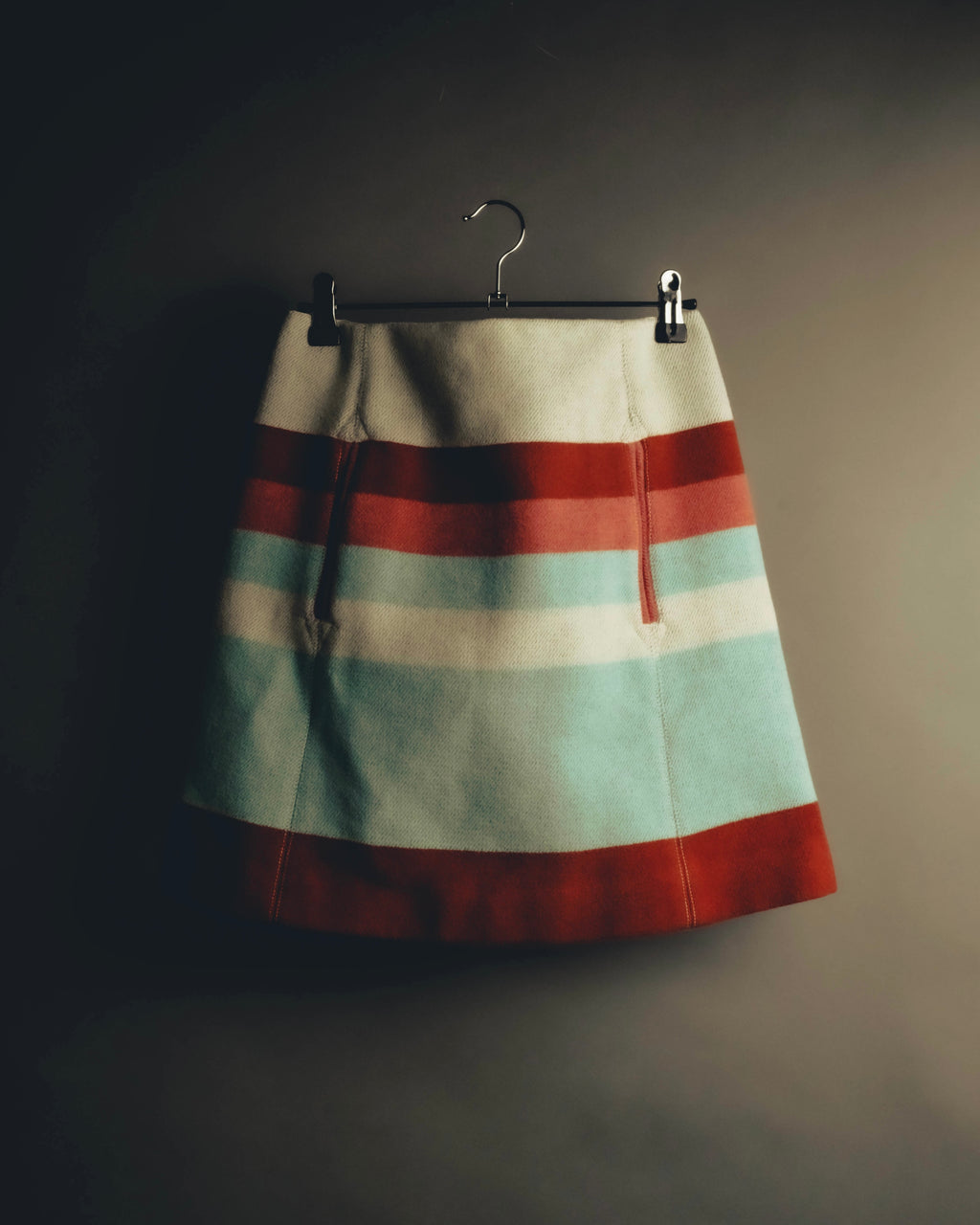 "See By Chloé" 00's-10's Textured striped wool blend mini skirt
