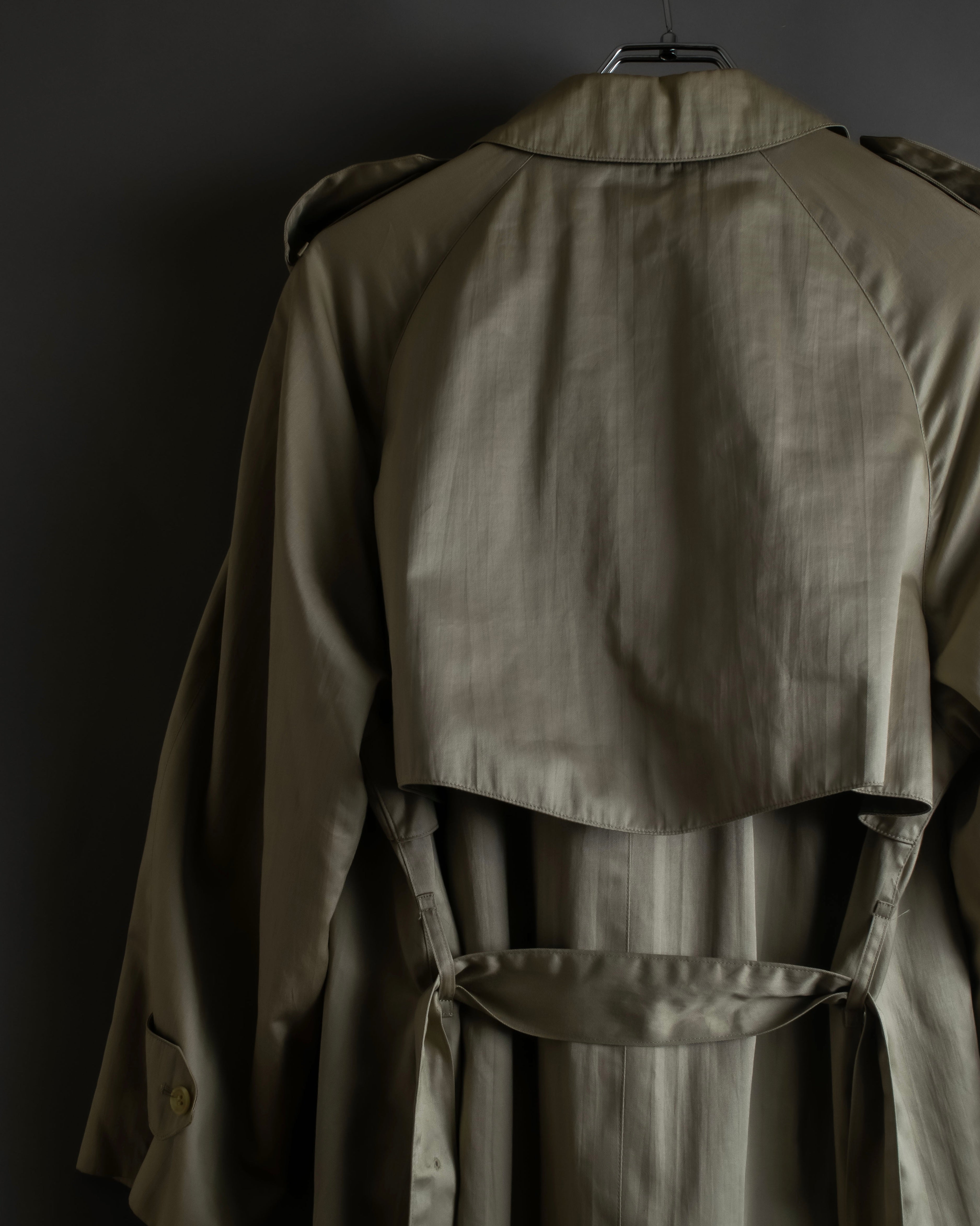 "BURBERRYS" Classic military detail maxi length trench coat
