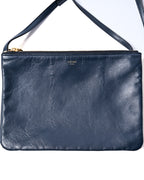 CÉLINE by Phoebe Philo/ "Trio Small" Shoulder Bag Navy