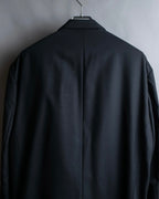 “INCOGUITO“ Shiny peak lapel double breasted tailored jacket