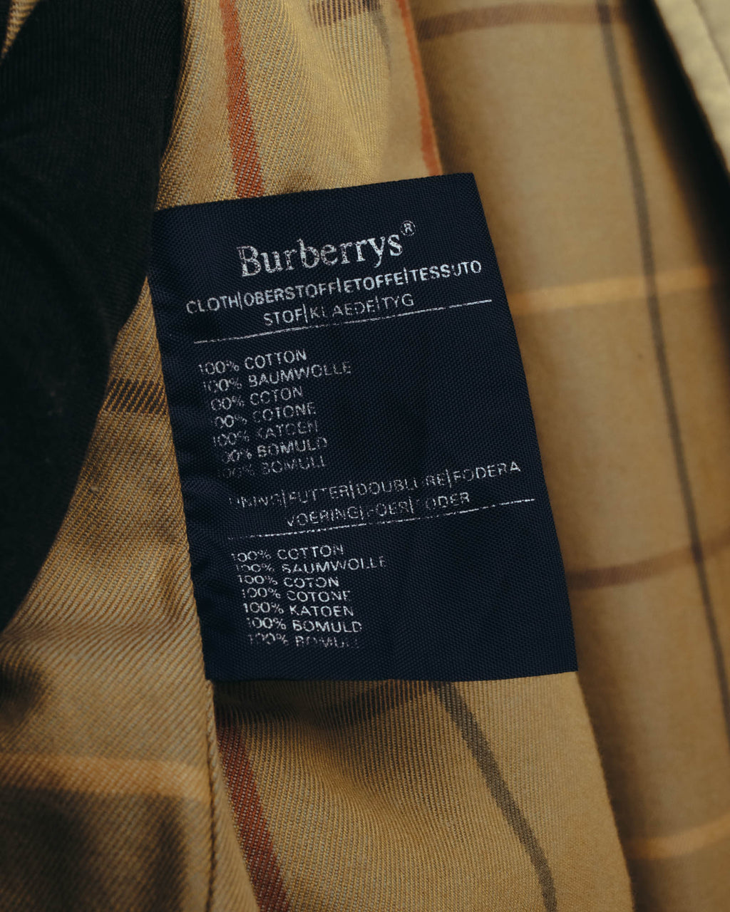 “BURBERRYS” 90’s classic cotton trench coat