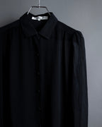 "Christian Dior PRETA PORTER" Compact gathered design crepe fabric blouse