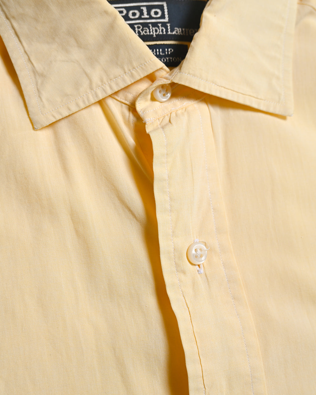 POLO Ralph Lauren/ “PHILIP” Relax Sized Cotton Shirt Yellow