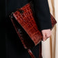 “Jean Paul Gautier” Crocodile-embossed business bag