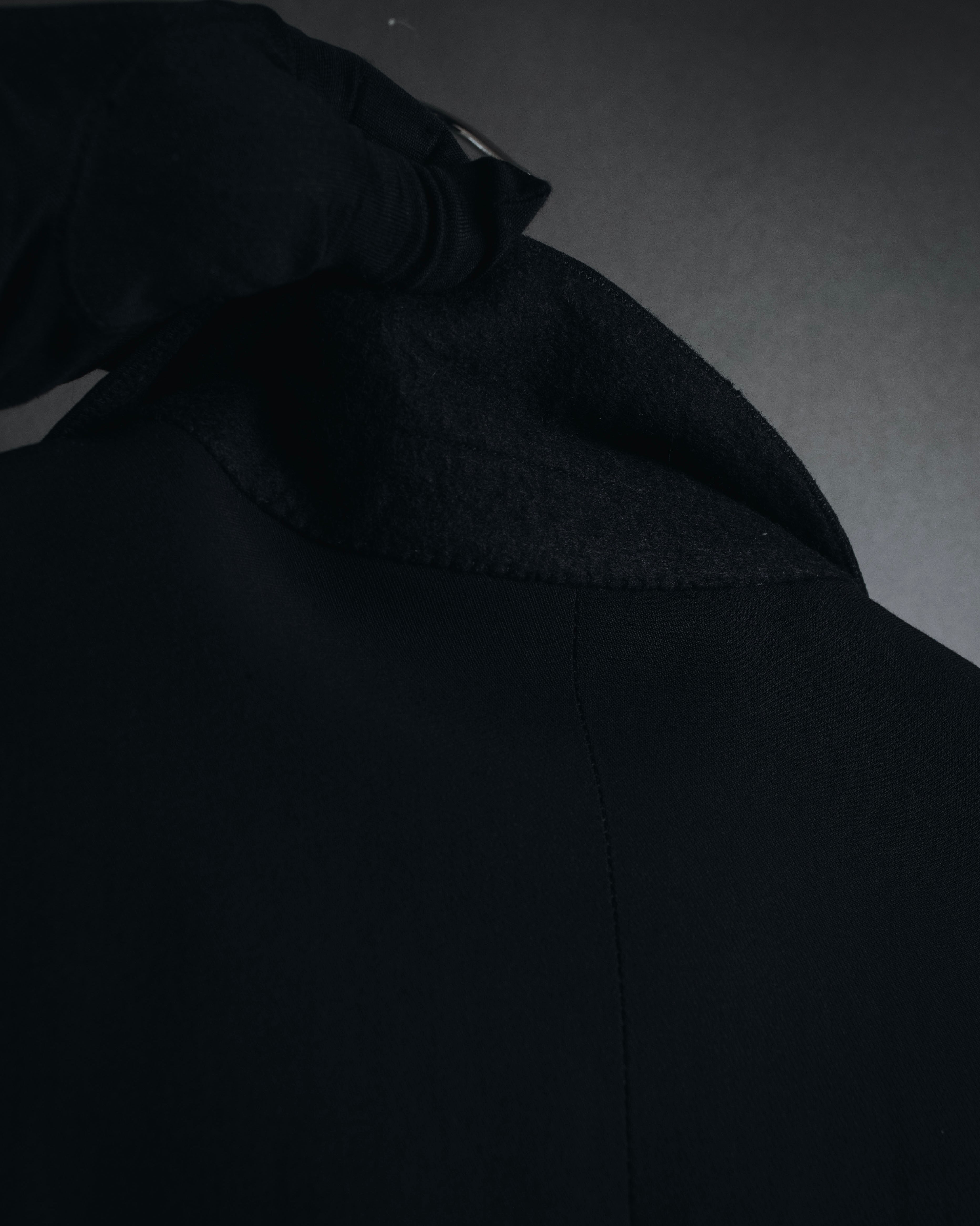 "ANN DEMEULEMEESTER" 90年代-00年代 流体人造丝原羊毛定制夹克