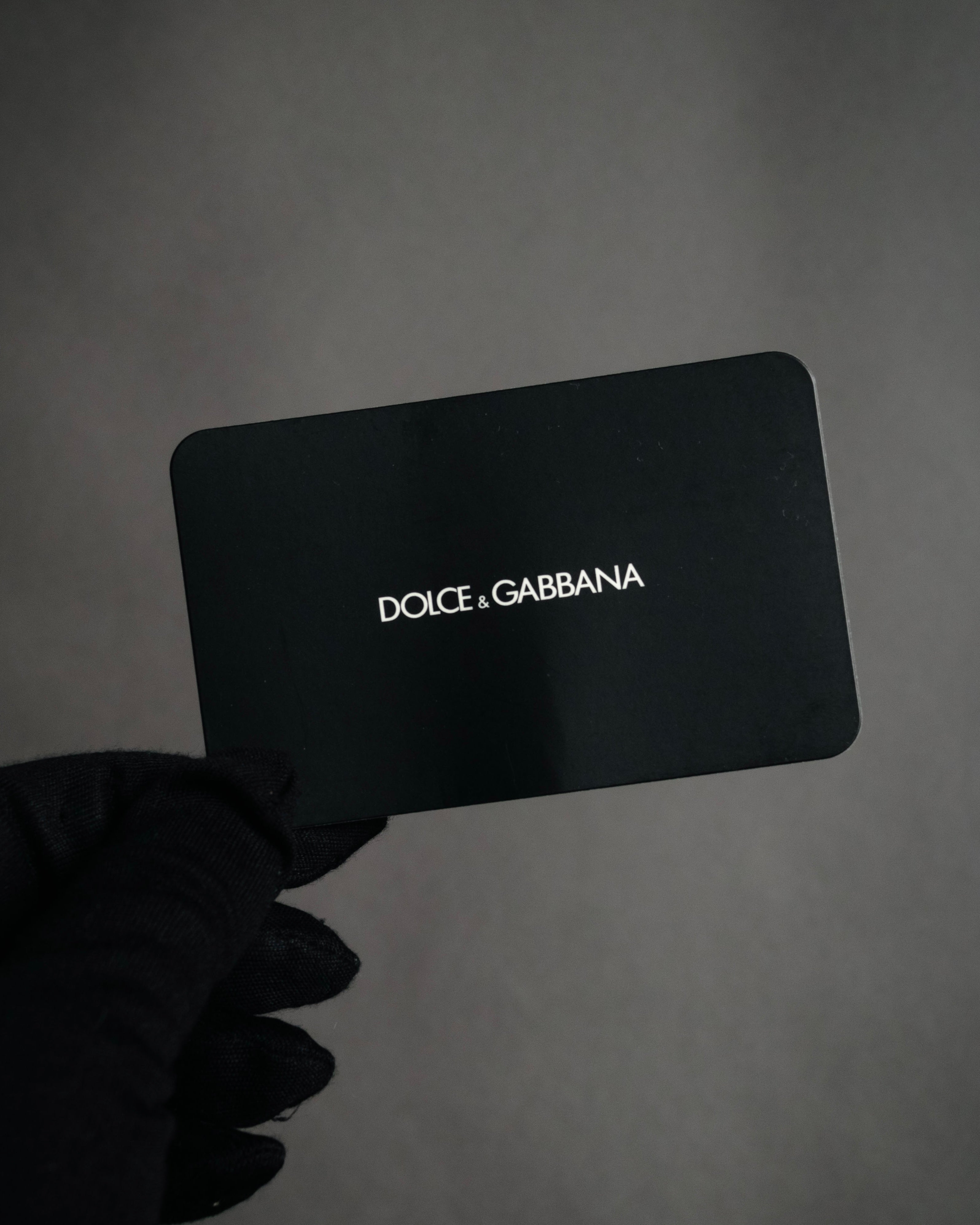 "DOLCE & GABBANA" 00’s-10’s Grained leather canvas-lined satchel bag