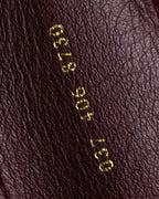 "GUCCI" Equus-derived bordeaux leather belt