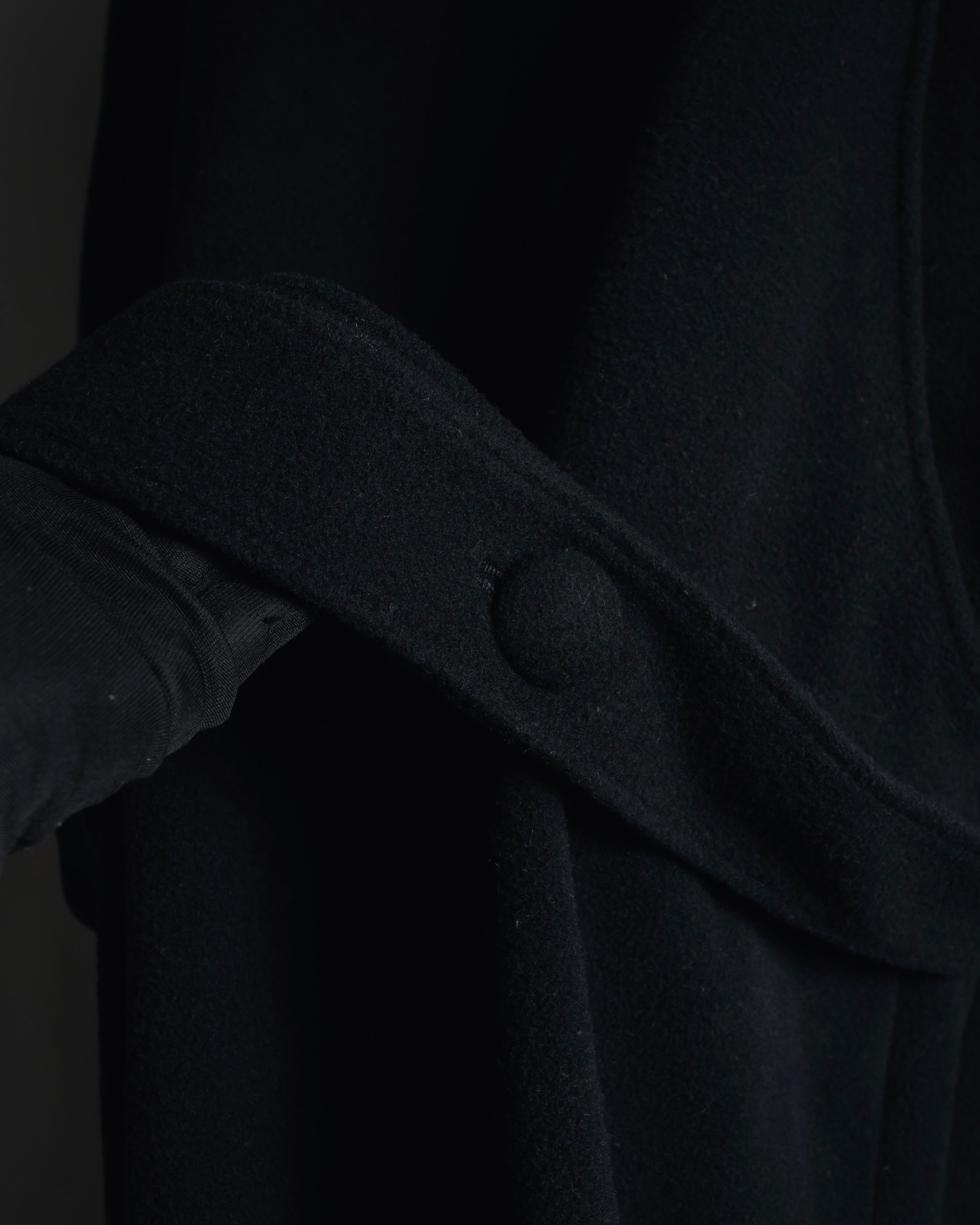 "Karl Lagerfeld" 80's-90's Round collar curvaceous coat