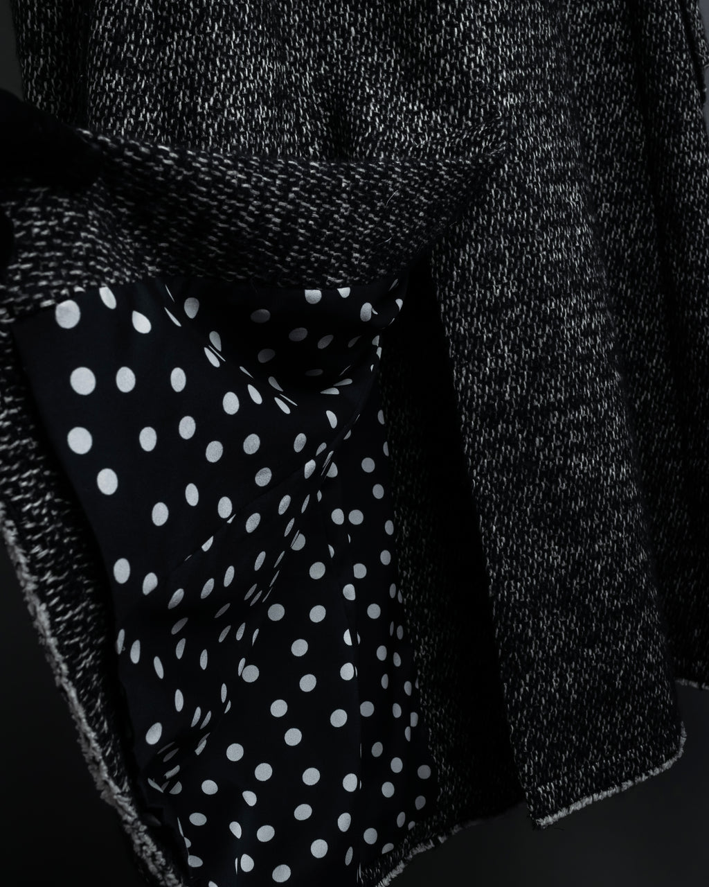 "Dolce & Gabbana" Double-breasted beautiful tweed long coat