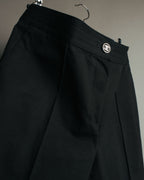 “CHANEL” 2004 Spring grosgrain straight trousers