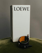 “LOEWE” 2010’s-2020’s industrial leather cuff bracelet
